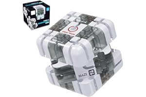 NATWO Large Labyrinth 3D Maze Cube, Engaging Brain Teaser Toy,Logical Challenge 3x3 Maze Puzzle Cube Toy for Stress Relief and Logic Development, Labyrinth Puzzle Cubes Mazes Game for Kids and Adults