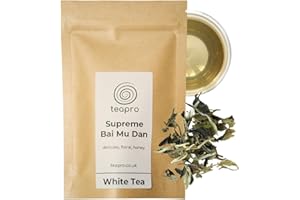 Teapro Orchid White Peony Tea 10g | Premium Quality Bai Mu Dan White Tea | Loose Leaf Pai Mu Tan Tea | Delicate Mudan White Tea