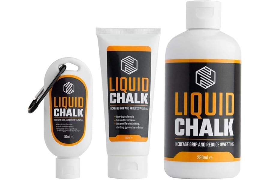 LIQUID CHALK | Sports Chalk | Superior Grip and Sweat-Free Hands for Weightlifting, Gym, Rock Climbing, Bouldering, Gymnastics, Pole Dancing and Fitness, CrossFit, Bodybuilding and More