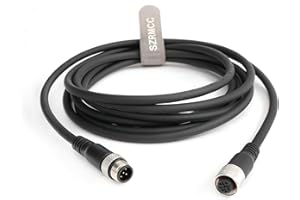 SZRMCC M12 5 Broches Mâle vers Femelle de Câble de Capteur Câble Blindé étanche à Haute Flex pour Caméra Industrielle Module bus de Terrain (3m)