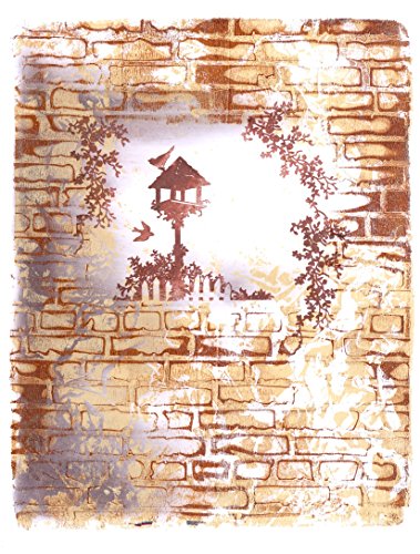 Brick Wand Schablone 17,8 x 17,8 cm - 2
