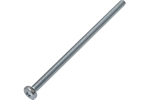 AERZETIX - C59911 - Lot de 10 Vis métaux à tête cylindrique M5x100 mm à empreinte PH2 - boulon d'assemblage - DIN 7985 - dureté 4.8 - en acier au carbone - couleur argent