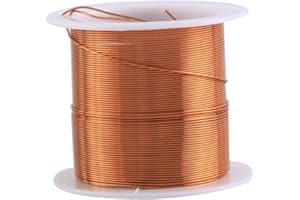 DONGKER Copper Wire,0.5mmX 10m Length Magnet Wire Solid Copper Wire for Transformers Inductors Motors Soldering