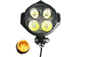 NULKOMMA Ebike Headlight 36V-48V Super Bright LED Light for Electric Bike Scooter Mountain Bike Light for Night Riding Waterproof