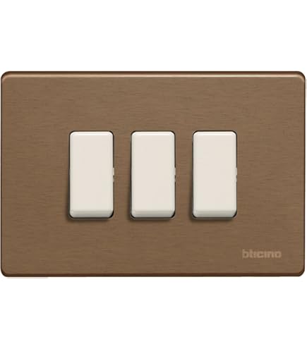 Placca Con Viti 2 Posti Color Bronzo Della Serie 8000 - VIMAR 08506.BR - Foto 6