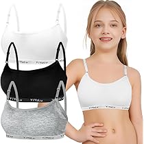 Reggiseni Sportivi Per Ragazze 12-14 Anni - Confezione 5 Pezzi, Cotone, Senza Ferretto - Foto 6