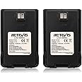 Retevis RT24 Walkie Talkie Battery Original Li-Ion Battery 3.7V 1100mAh RT24 Two Way Radio (2 Pack)