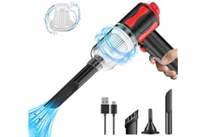 Sverluus Aspirateur à Main sans Fil, 8000Pa Aspirateur de Voiture, 3 in 1 Mini Aspirateur à Main Aspirateur de Voiture pour PC Maison Voiture Bureau Canapé