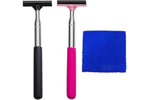 COACOM 2 wycieraczki do lusterka wstecznego z 1 ściereczką do czyszczenia, wysuwany środek do czyszczenia lusterka wstecznego, wycieraczki samochodowe, mini akcesoria samochodowe do różnych