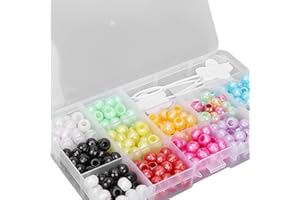 FILFEEL 365 Sztuk Dredy do Włosów, Kolorowe Dredy Biżuteria, Koraliki do Zaplatania Włosów DIY Akcesoria do Dekoracji Włosów Broda