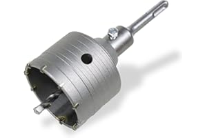 CCLIFE Fresa per cemento seghe a tazza per cemento da 50/55/65/68/80/82/100 mm Punta Centraggio 8x110mm per muratura e calcestruzzo con SDS plus adattatore