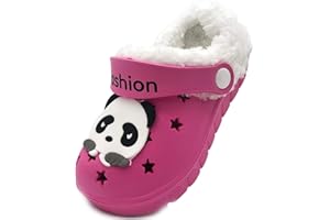 Vorgelen Bambini Invernali Zoccoli e Sabot Ragazzi Morbide Pelliccia Pantofole Ragazze Caldo Casa Ciabatte Antiscivolo Confortevole Scarpe da Giardino All'aperto/Interno 18.5-32 EU