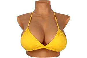 CROSSDRESSME Fake Boobs, Breast Enlargement, Crossdresser Accessories, False Breasts, Fake Breasts, Silicone Breast Plate Soft Breast Forms for Crossdressers, Boobs for Men, Transgender MTF Drag Queen - C-G CUP