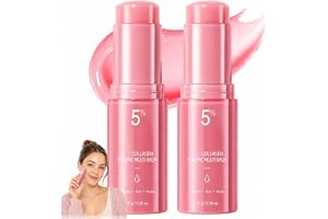 GZFEMM PDRN Pink Collagen Multi Balm Stick, fuktgivande ögon, läppar, ansikte och hals, utjämnande och uppstramande behandling med retinol och koffein, koreansk vård