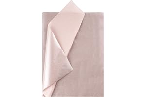 RUSPEPA Papier De Soie Pour Emballage Cadeau - Papier De Soie Or Champagne Métallisé Pour Bricolage, Sacs D'Emballage - 50 X 70 cm - 25 Feuilles