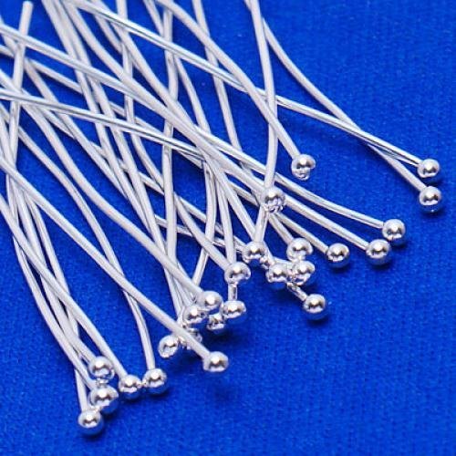 TOOGOO(R) 50 versilbert Kopfstifte Kettelstifte Nietstift 1.5inch - 6