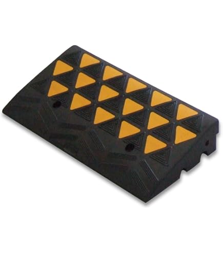 Rampa Di Carico In Gomma Bepco 100x25cm - Per Marciapiedi E Ostacoli, Con Fissaggio