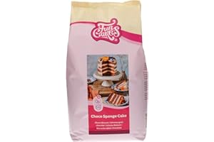 FunCakes Preparado para Bizcocho Chocolate: Fácil de Usar, Maravilloso y Ligero Bizcocho de Chocolate, Perfecto para la Decoración de Tartas, Base de Bizcocho de Chocolate, Halal. 4 Kg. 4000 g