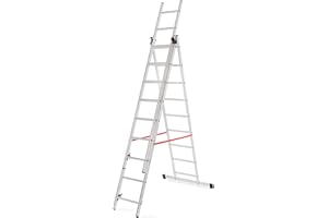 MYPRO Aluminium Triple Extension/Combination Ladder | 3X9 | DIY | EN131