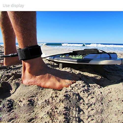 Aufgerollten SUP Leash – Premium Design for Flat & Open Water Stand Up Paddle Board - 3