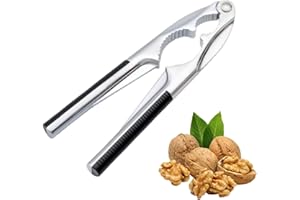 YUEJIESELECTED Nussknacker Haselnüsse,Haselnussknacker Maschine Edelstahl,Nußknacker für Walnüsse,Hochwertiger Metall Nutcracker,Rutschfestem Griff Walnussknacker,Hebel Walnut Cracker,Haselnuss Sheller (Schwarz)