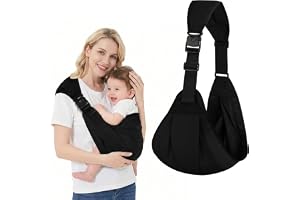 AYESY noszak do dzieci, worek do noszenia, ergonomiczny plecak do noszenia, wygodny i lekki, przeznaczony dla noworodków, maksymalne obciążenie 20 kg, czarny