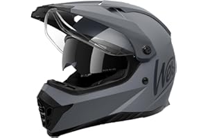 Westt Casque Moto Cross - Casque Moto Homologué Homme Femme Certifié ECE Dot - Casque Cross Adulte Casque De Moto avec Double Visière