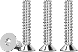 Drenky Socket Screws M5 X 30mm 304 Stainless Steel M5 Bolts Screws Countersunk DIN 7991 / ISO 10642 Machine Screws Flat Head Hex Socket Cap Screws (Pack of 25)