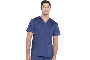 Cherokee - Mundur kaskader, męski dekolt w serek, linia Revolution, rozmiar S, kolor granatowy, 18382