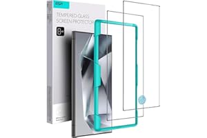 ESR Folia ochronna do Samsung Galaxy S24 Ultra, 2 szt. Ochraniacze ze szkła hartowanego z ramą Łatwa instalacja, ochrona klasy wojskowej, Ultra odporna na zarysowania