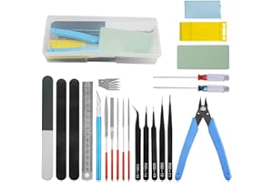 WMYCONGCONG Lot de 22 Kit d'outils pour maquettes Gundam Kit d'outils de Construction pour modélisme Automobile Réparer