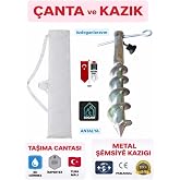Dogant Plaj Kamp Deniz Şemsiye &Ccedil;antası Kazık, Metal, Bej