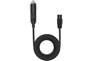 HOEMBPN 2m 12V Enchufe de Cable de Alimentación de Refrigerador de Coche,Cable de Extensión de Cargador de Conector de Mechero para Neveras de Viaj