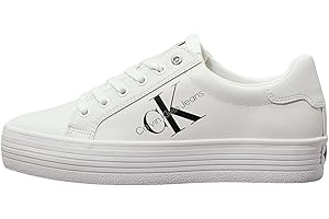 Calvin Klein Donna Sneakers Vulcanizzate Vulc Flatform Laceup Low Lth Zeppa
