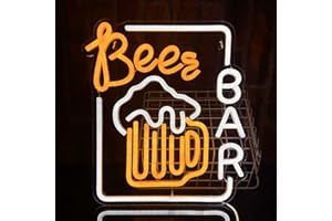 PILOYINDE Letrero de neón de cerveza Bar Decoración Accesorios de fiesta, Letrero de neón decorativo LED, Iluminación de letras de luz de neón de cerveza, Festival Restaurante Decoración de pared