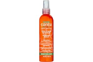 Cantu Soin Démêlant et Apaisant Coil Calm pour Boucles et Cheveux Naturels, au Beurre de Karité, 237 ml (l’Emballage Peut Varier)