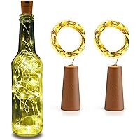 Lexton 20 LED Wine Bottle Cork Lights Copper Wire String Lights, 2M/7.2FT Battery Operated |for Indoor & Outdoor…