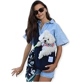 Oli and Lui Lacivert K&ouml;pek Taşıma &Ccedil;antası (Pet Sling &ndash; Ana Kucağı) Lacivert