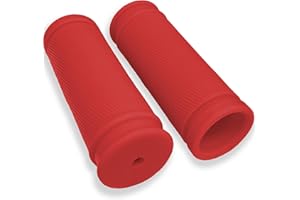 VIAUMBR 1 paio di manopole per bicicletta, in gomma antiscivolo, per bicicletta, da corsa, mountain bike, trekking, eBike 85 mm