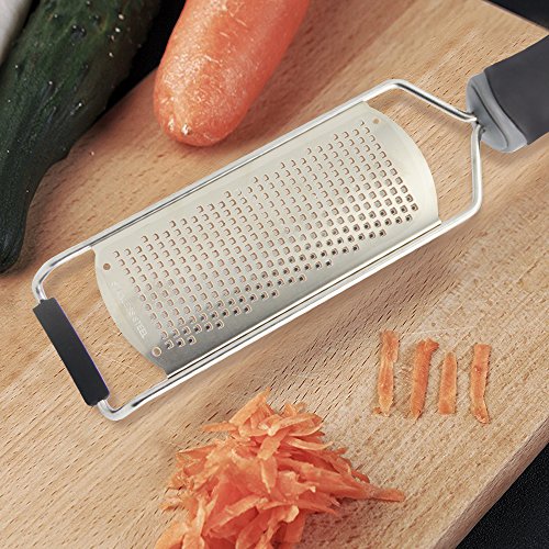 Käse Reibe, jtdeal Hand feine Reibe und Zitronenschaber, Premium Edelstahl mit scharfe Zähne, professionelles Küche Hand Werkzeug für Käse, Obst Zest, Schokolade, Wurzel Gemüse & mehr - 3