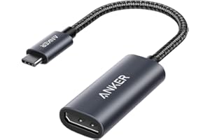 ‎ANKER Anker Adapter USB C na DisplayPort do domowego biura (4K przy 60 Hz), PowerExpand+ aluminiowy przenośny adapter USB C, do MacBooka Pro, MacBook Air, XPS 15/13, Spectre, Surface i innych