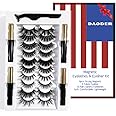 DAODER 6 Magnets Magnetic Lashes Mink with Eyeliner Kit 4 Tubes Eyeliner 10 Pairs Magnetic Eyelashes Natural Look Soft Reusable Variety Wispy False Eyelashes Pack