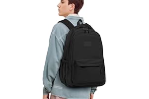 Zusentee Sac à dos D'école Femme&Homme, Sac D'école Léger de Voyage Décontracté, Sac à Dos Pliable Base Résistant à l'eau pour Travail, Voyage, École, Sport, 25 L