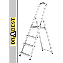 Drabest - huishoudladder - trapladder - 4 treden - werkhoogte 2,75 m