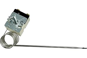 SPEEM | Thermostat de contrôle EGO pour four, grill | Plage de température 50-320 ºC | 16 Amps. 55.13069.500 | Contrôleur de température d'huile | Régulateur de température d'huile