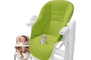 SHICHANGDA Copri seggiolone pappa universale | Imbottitura seggiolone cam per bambini | Comodo rivestimento per seggiolone in pelle PU di ricambio per Peg Perego, Chicco Polly