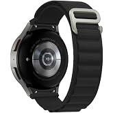 Microsonic Samsung Galaxy Watch 6 Classic 47mm i&ccedil;in Kordon Alpine Loop Siyah [Galaxy Watch 6 Classic 47mm ile Uyumlu Kordon -