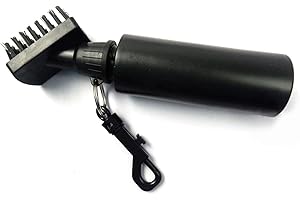 TONGDEJING Cepillo de limpieza de golf, Golf Club Groove Cleaner Brush Sports Equipment Hook con extrusión botella de agua Accesorios de golf
