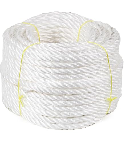 Corde Polyester Blanche 3mm X 100m - Haute Ténacité, Résistante UV - Antica Corderia Marra