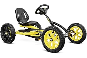 BERG Buddy Kart à pédale - pour Enfants à partir de 3 Ans - avec sécurité optimale - Pneus pneumatiques et Roue Libre - Jouet pour Enfants